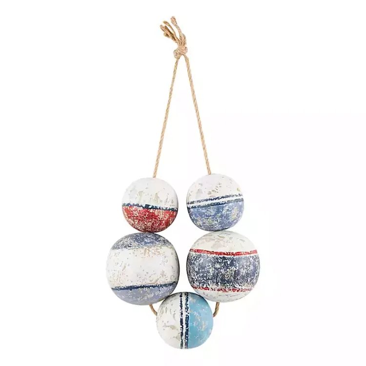Wall Plaques-Kirklands Home Wood Bouy Cluster Wall Hanger