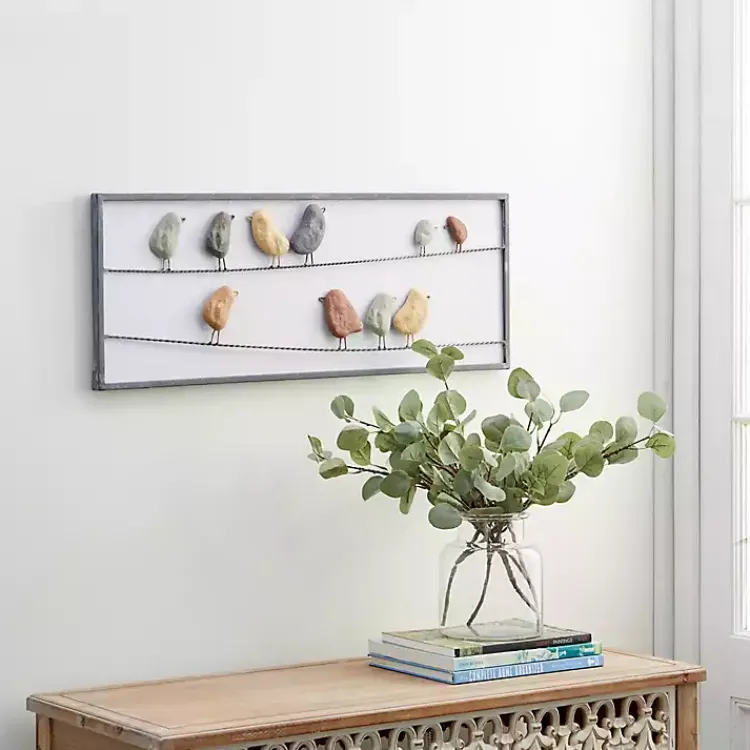 Wall Plaques-Kirklands Home Birds on a Wire Metal Wall Plaque