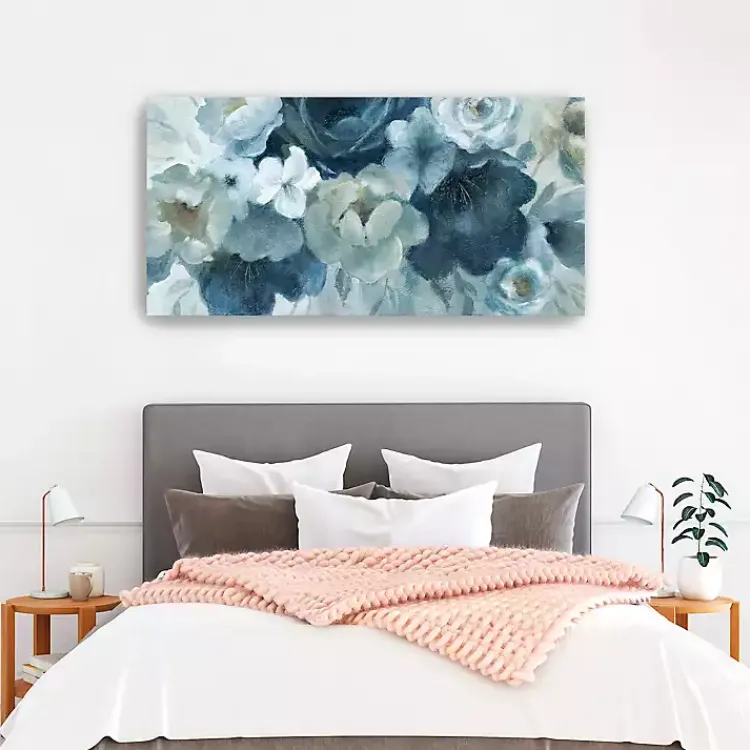 Canvas Art-Kirklands Home on Giclee Canvas Art Print, 60x30 in. Blue