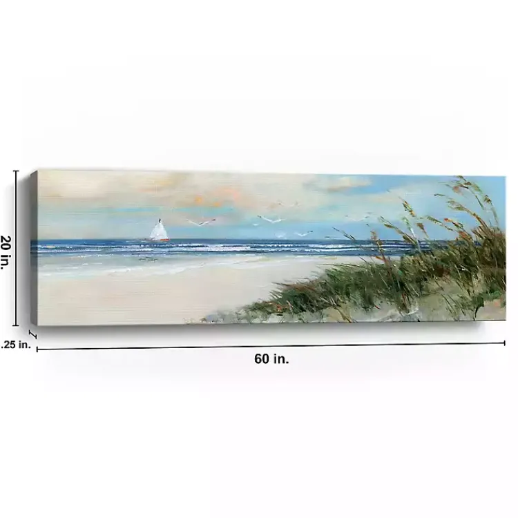 Canvas Art-Kirklands Home Oak Island Sunrise Canvas Art Print, 60x20 in.