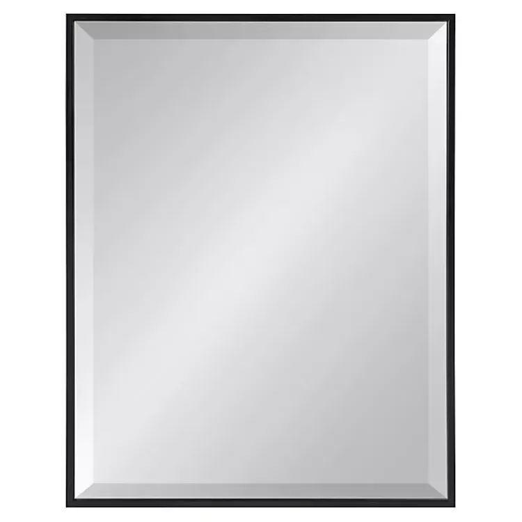 Decorative Mirrors-Kirklands Home Black Ryder Wall Mirror