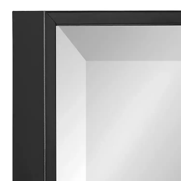 Decorative Mirrors-Kirklands Home Black Ryder Wall Mirror