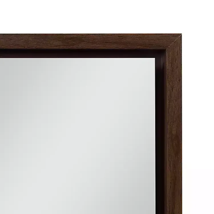 Decorative Mirrors-Kirklands Home Walnut Evans Wood Panel Wall Mirror