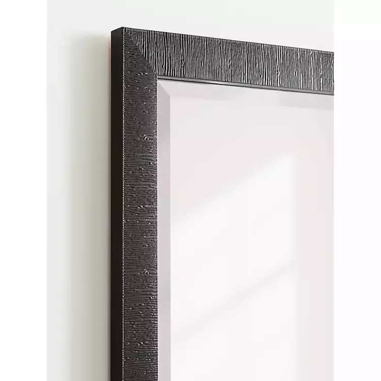 Decorative Mirrors-Kirklands Home Black Reyna Rectangle Wall Mirror
