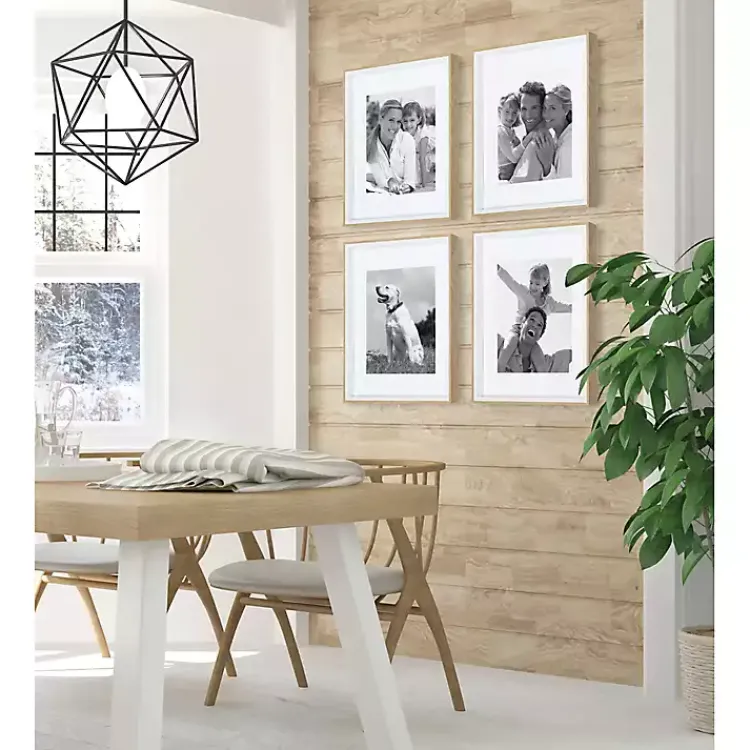 Gallery Wall Frames-Kirklands Home Natural and White 4-pc. Gallery Wall Frame Set