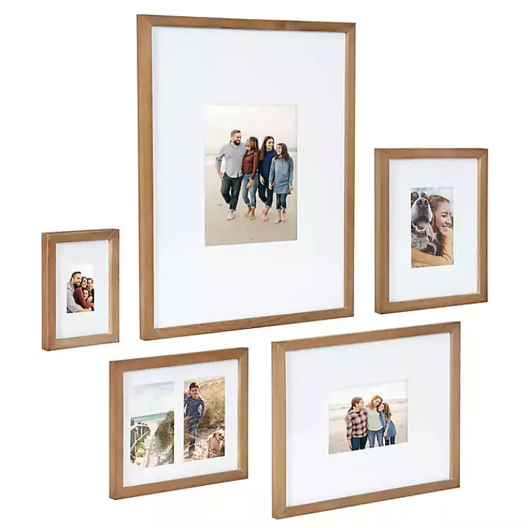 Gallery Wall Frames-Kirklands Home Natural Wood 5-pc. Gallery Wall Picture Frame Set