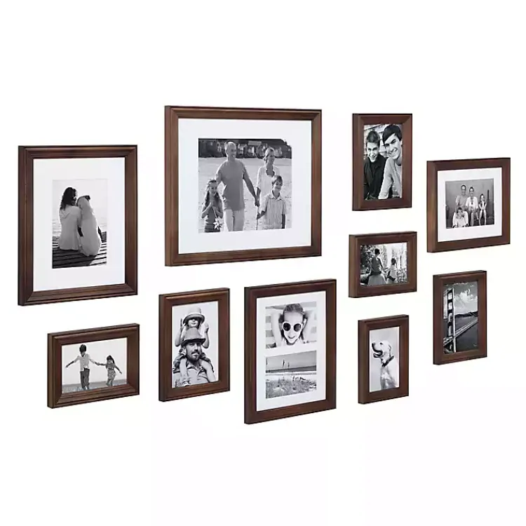 Gallery Wall Frames-Kirklands Home Dark Wood 10-pc. Gallery Wall Frame Set Brown