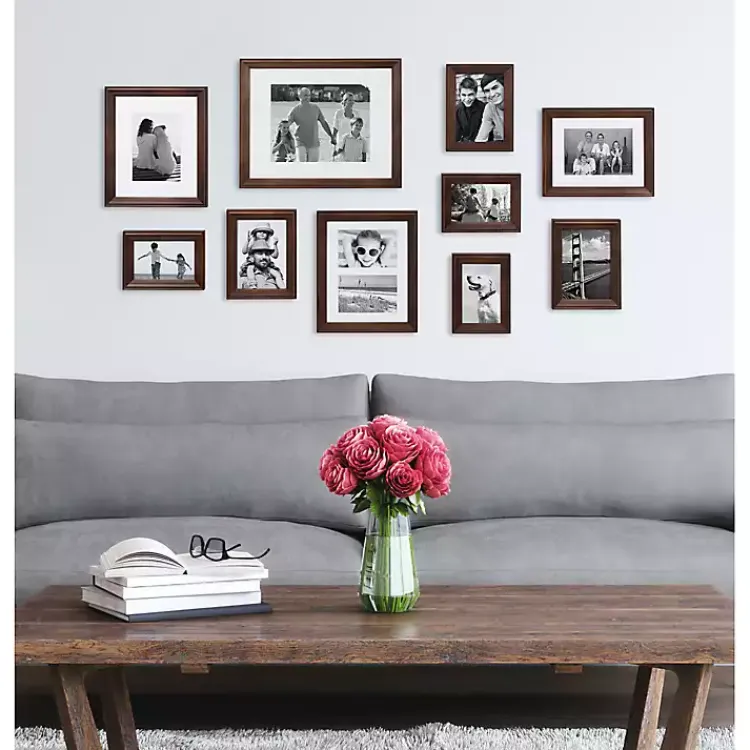 Gallery Wall Frames-Kirklands Home Dark Wood 10-pc. Gallery Wall Frame Set Brown