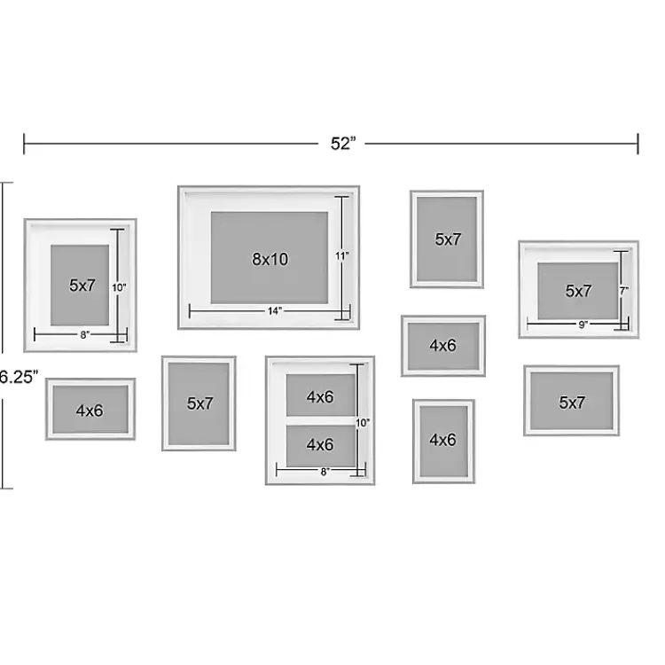 Gallery Wall Frames-Kirklands Home Natural and White 10-pc. Gallery Wall Frame Set