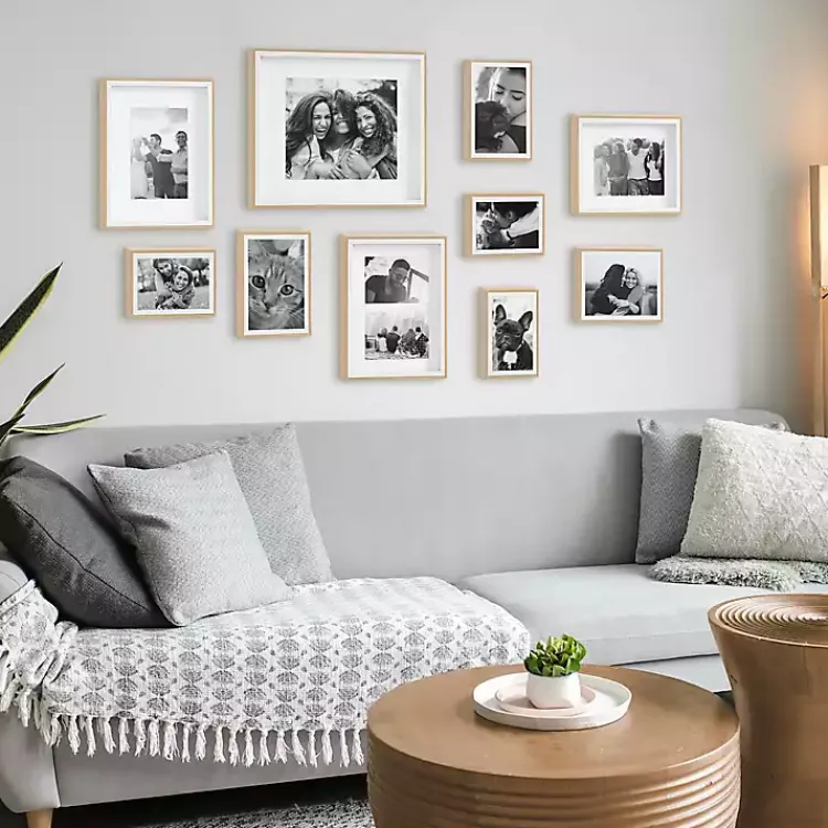 Gallery Wall Frames-Kirklands Home Natural and White 10-pc. Gallery Wall Frame Set