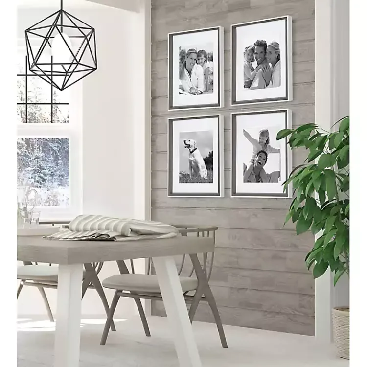 Gallery Wall Frames-Kirklands Home Gray and White 4-pc. Gallery Wall Frame Set