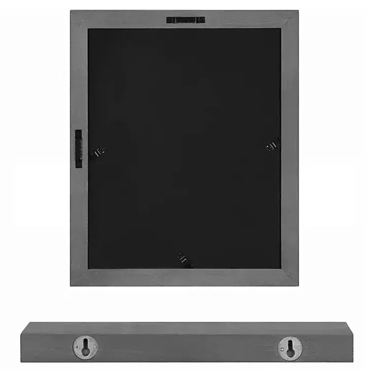 Gallery Wall Frames-Kirklands Home Gray & Navy 10-pc. Gallery Wall Frame & Shelf Set