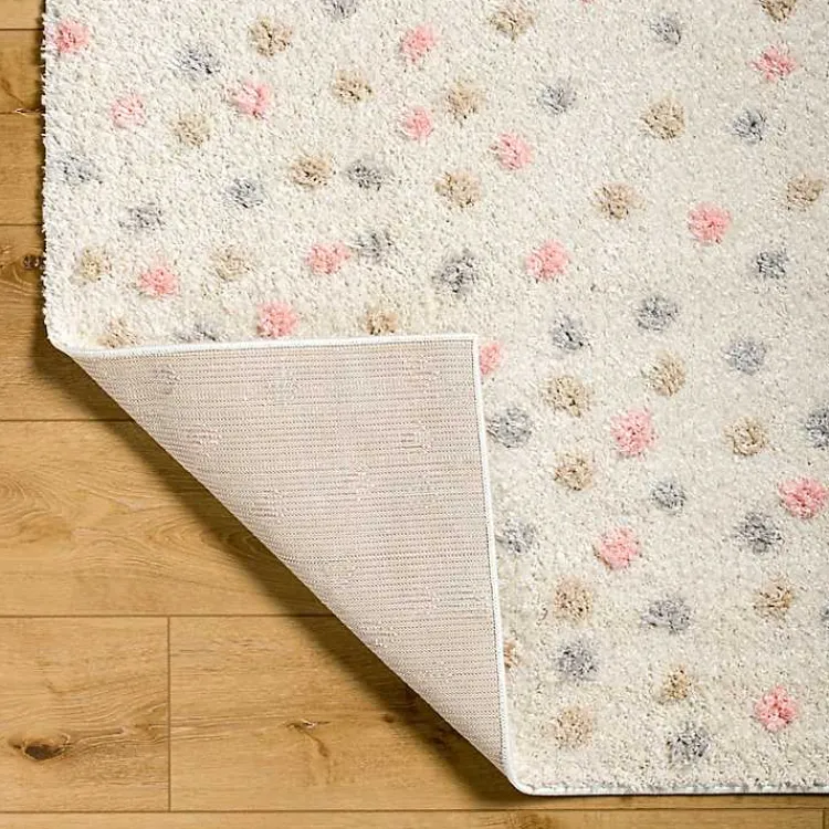 Area Rugs-Kirklands Home Plush Multicolor Dotted Area Rug, 6x9