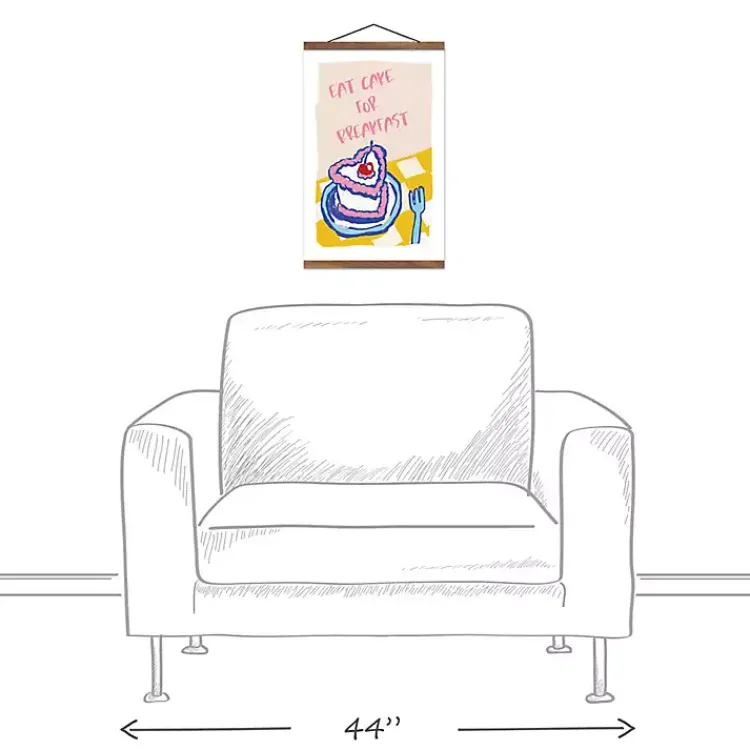 Wall Quotes & Signs-Kirklands Home Eat Cake for Breakfast Hanging Wall Sign