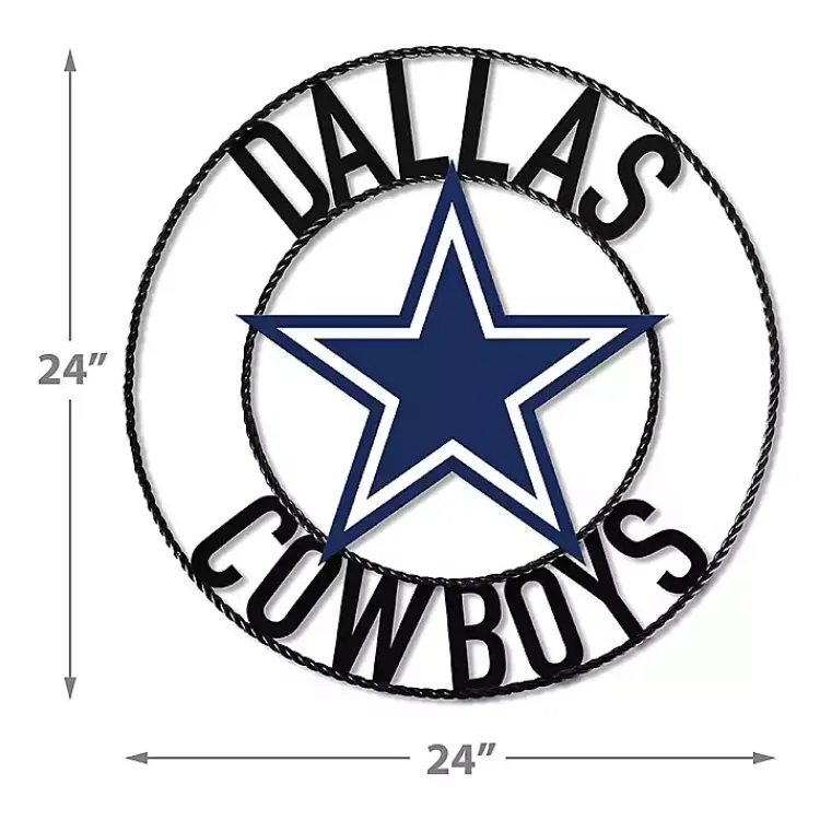 Wall Plaques-Kirklands Home NFL Dallas Cowboys Wrought Iron Wall Plaque