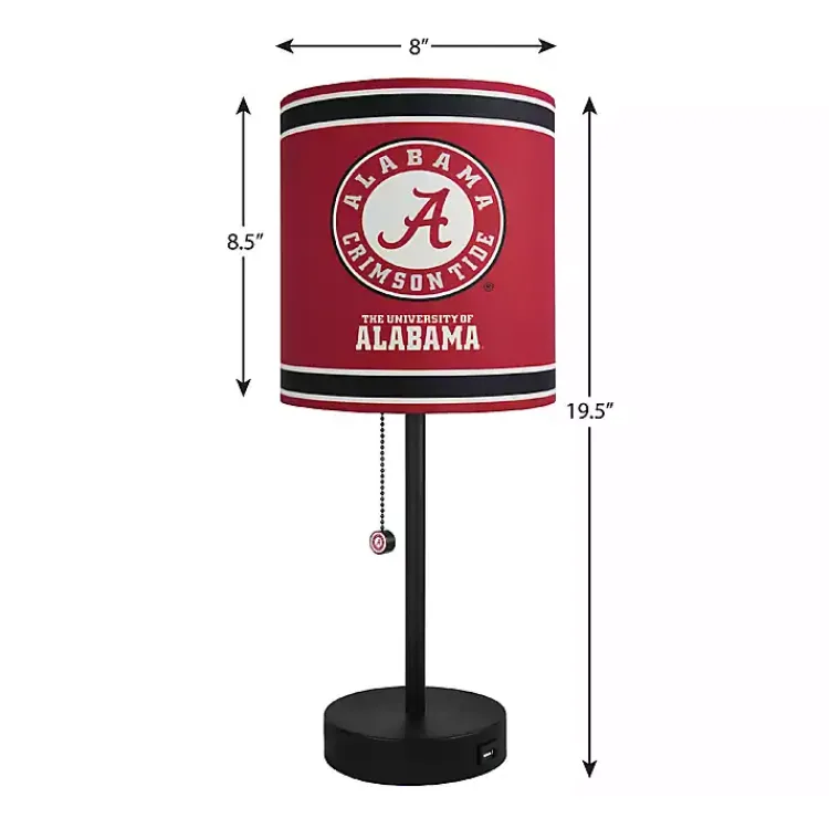 Table Lamps-Kirklands Home University of Alabama Charging Table Lamp Red