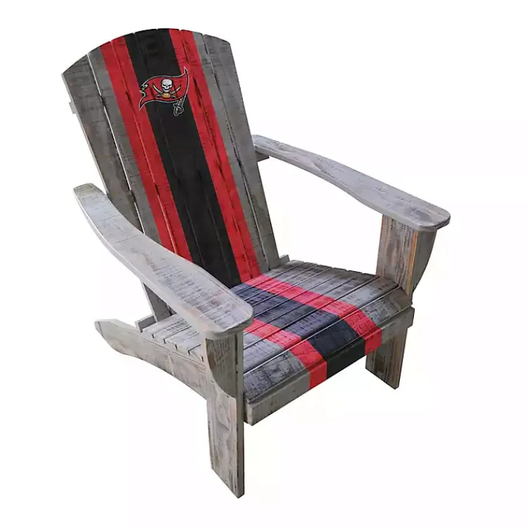 Outdoor Seating-Kirklands Home Tampa Bay Buccaneers Adirondack Outdoor Chair Brown