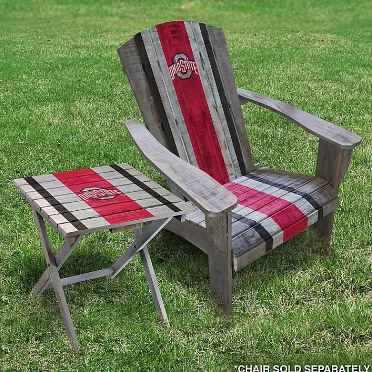 Outdoor Tables-Kirklands Home Ohio State University Folding Outdoor Table Brown