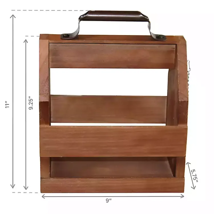 Outdoor Dining-Kirklands Home Green Bay Packers Wooden Condiment Caddy Brown