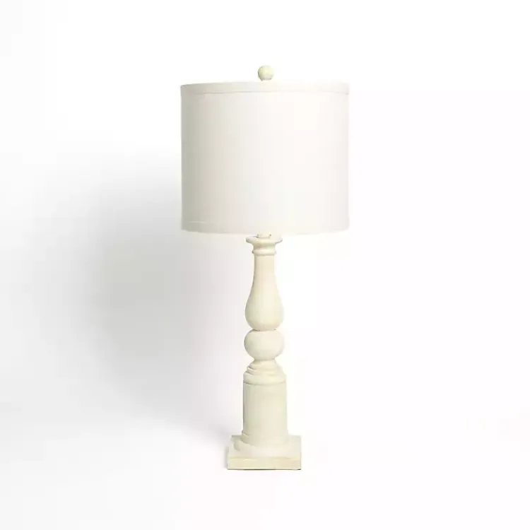Table Lamps-Kirklands Home Spindle Charlotte Table Lamp Ivory