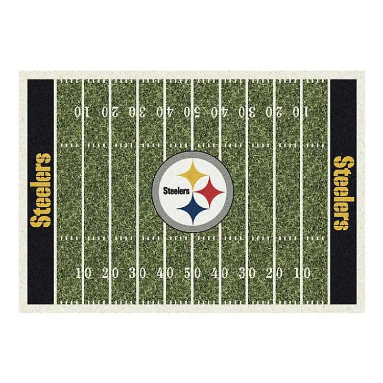 Area Rugs-Kirklands Home NFL Pittsburgh Steelers Home Field Area Rug, 6x8