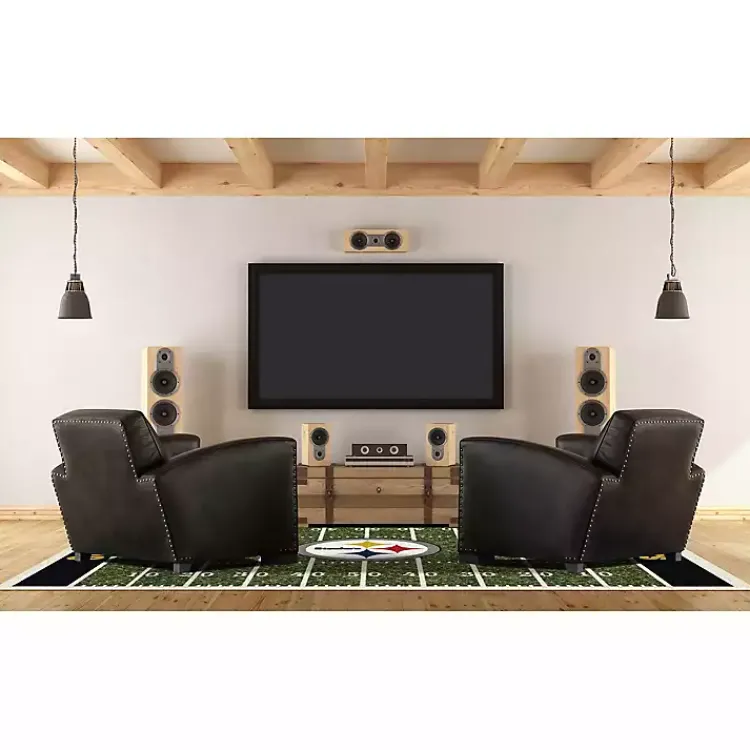 Area Rugs-Kirklands Home NFL Pittsburgh Steelers Home Field Area Rug, 6x8