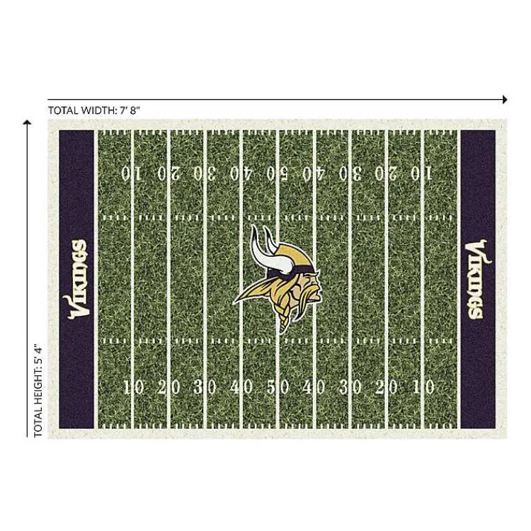 Area Rugs-Kirklands Home NFL Minnesota Vikings Home Field Area Rug, 6x8