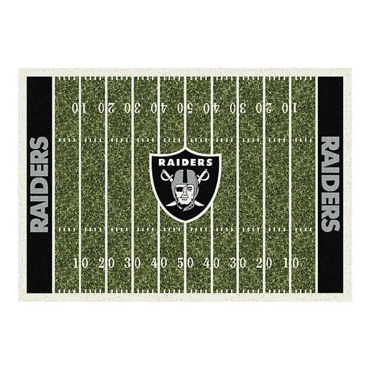 Area Rugs-Kirklands Home NFL Las Vegas Raiders Home Field Area Rug, 6x8