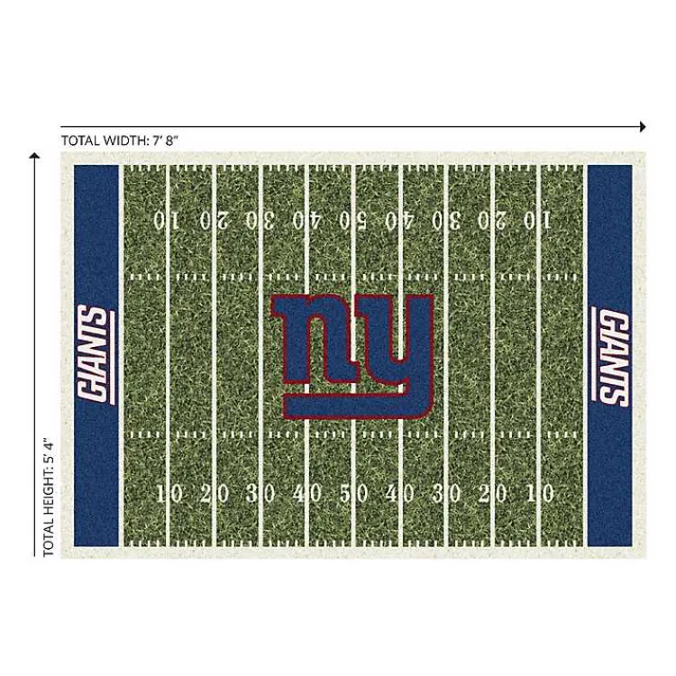 Area Rugs-Kirklands Home NFL New York Giants Home Field Area Rug, 6x8