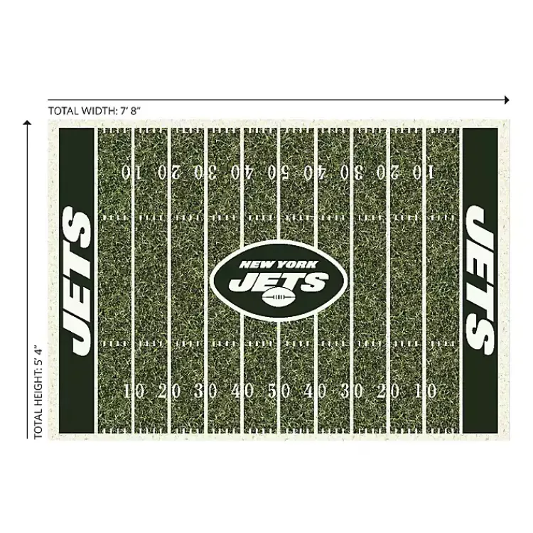 Area Rugs-Kirklands Home New York Jets Home Field Area Rug, 6x8 Green