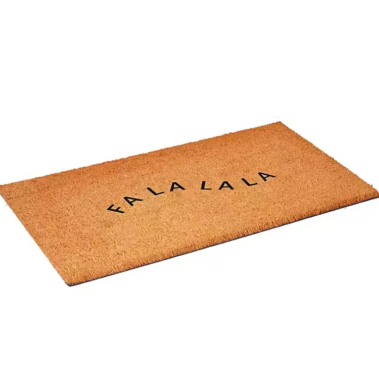 Doormats-Kirklands Home Curvy Fa La La Coir Doormat