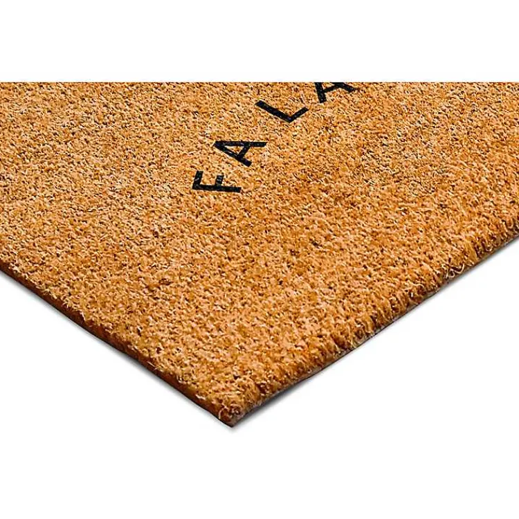 Doormats-Kirklands Home Curvy Fa La La Coir Doormat