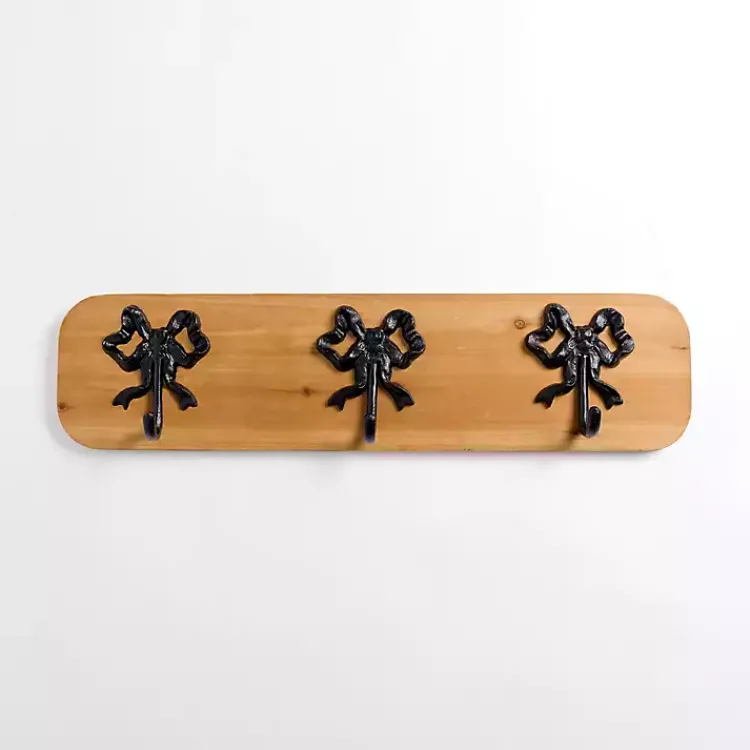 Hooks-Kirklands Home Wood and Metal Bow Wall Hooks