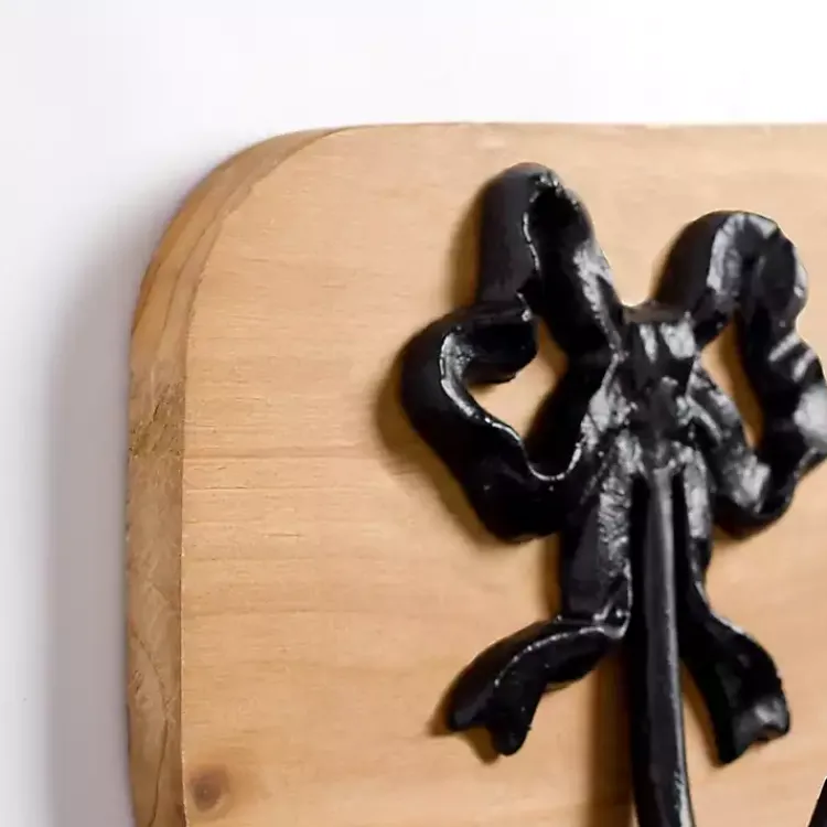 Hooks-Kirklands Home Wood and Metal Bow Wall Hooks