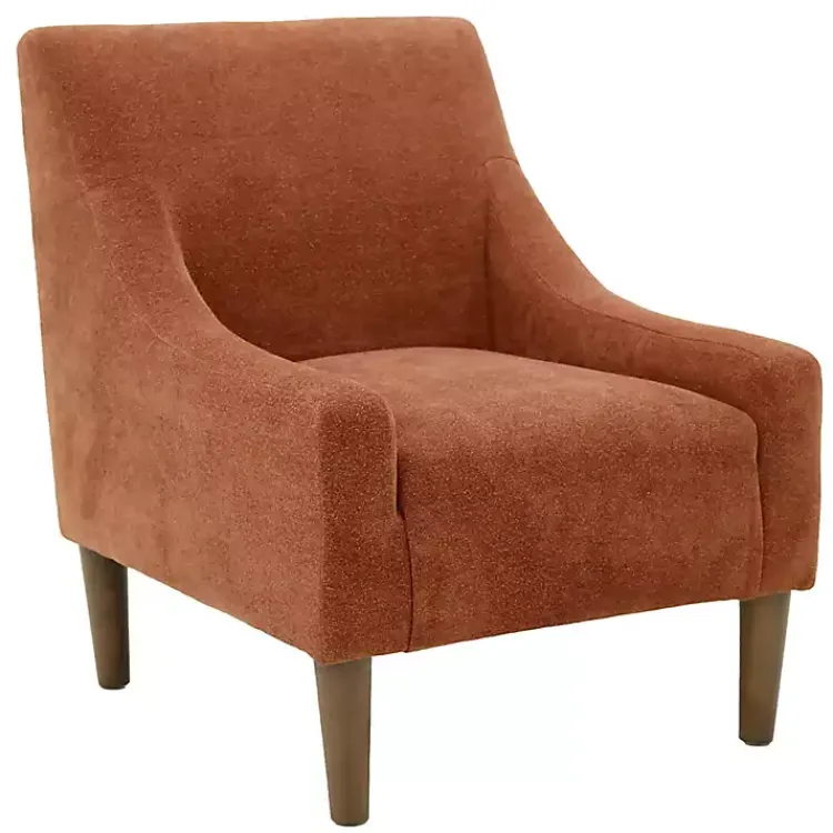 Accent Chairs-Kirklands Home Clay Upholstered Shea Accent Chair Orange