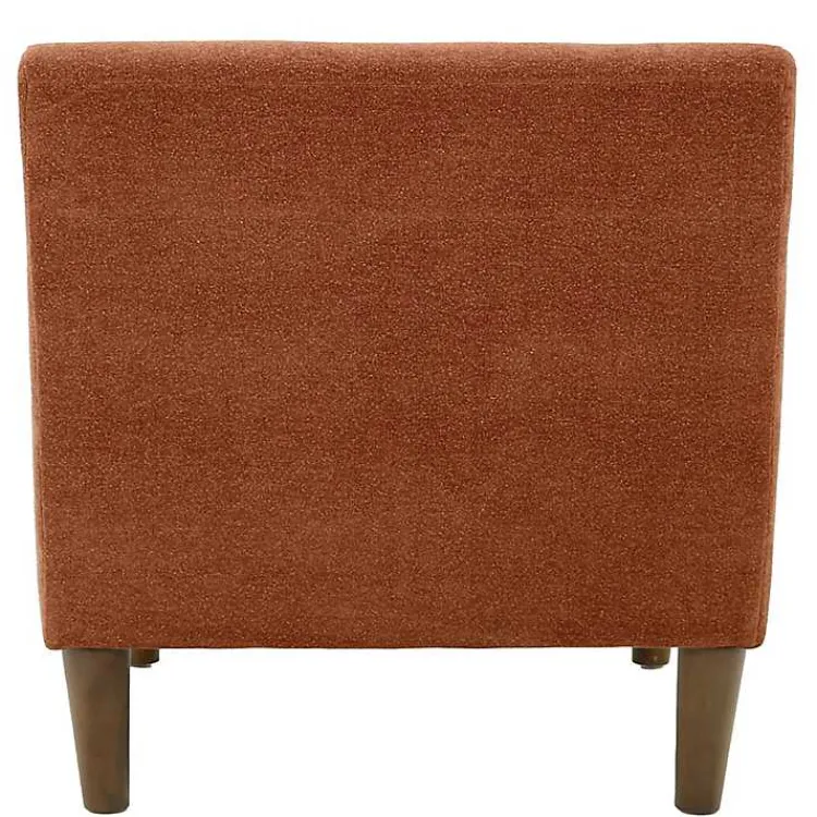 Accent Chairs-Kirklands Home Clay Upholstered Shea Accent Chair Orange