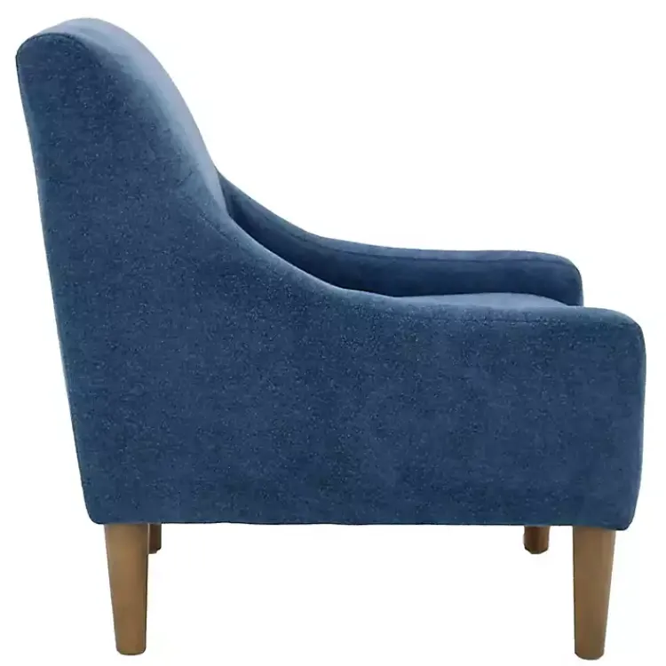 Accent Chairs-Kirklands Home Indigo Upholstered Shea Accent Chair Blue