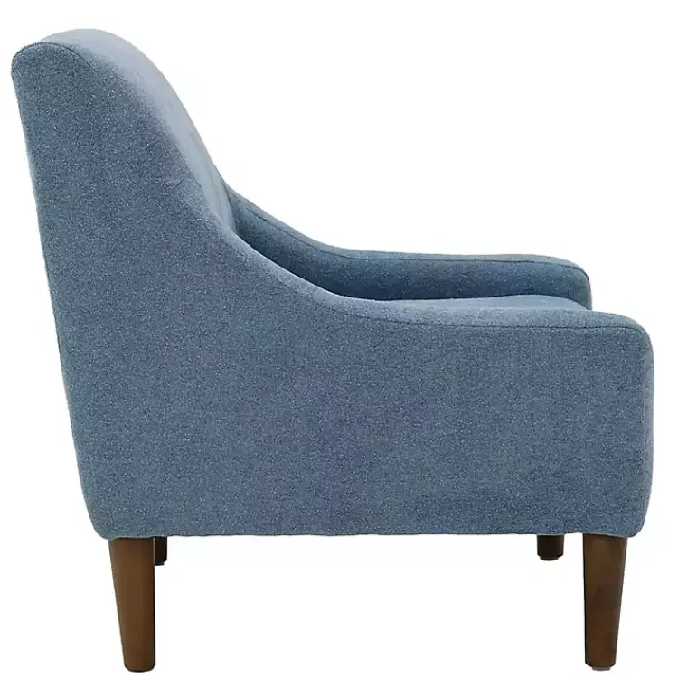 Accent Chairs-Kirklands Home Sky Upholstered Shea Accent Chair Blue