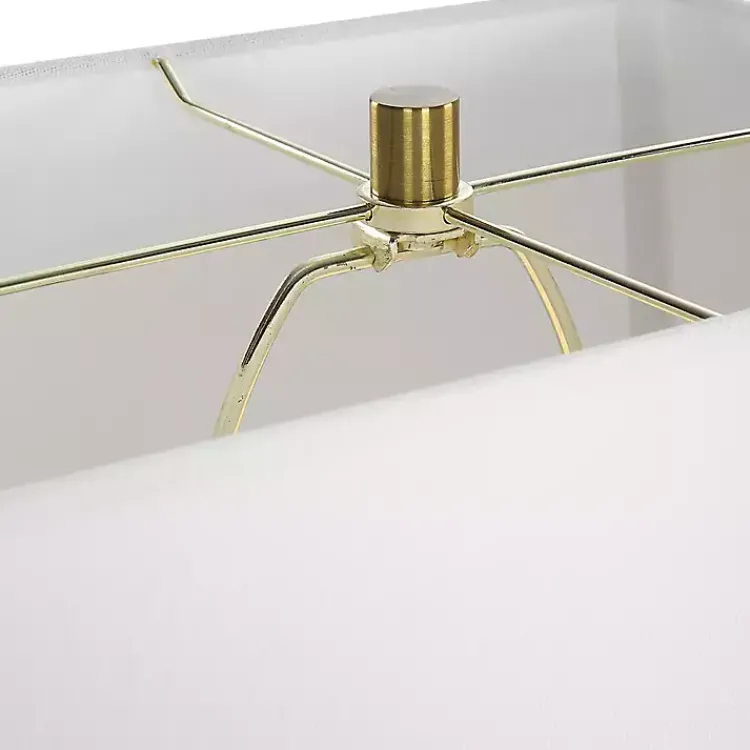 Table Lamps-Kirklands Home Ceramic Diamond Textured Table Lamp White