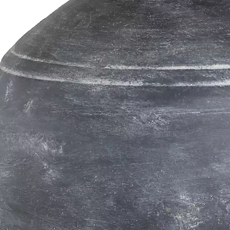 Table Lamps-Kirklands Home Weathered Black Ceramic Rhys Table Lamp White