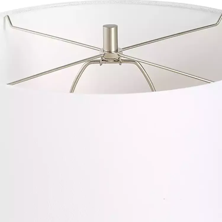 Table Lamps-Kirklands Home Weathered Black Ceramic Rhys Table Lamp White