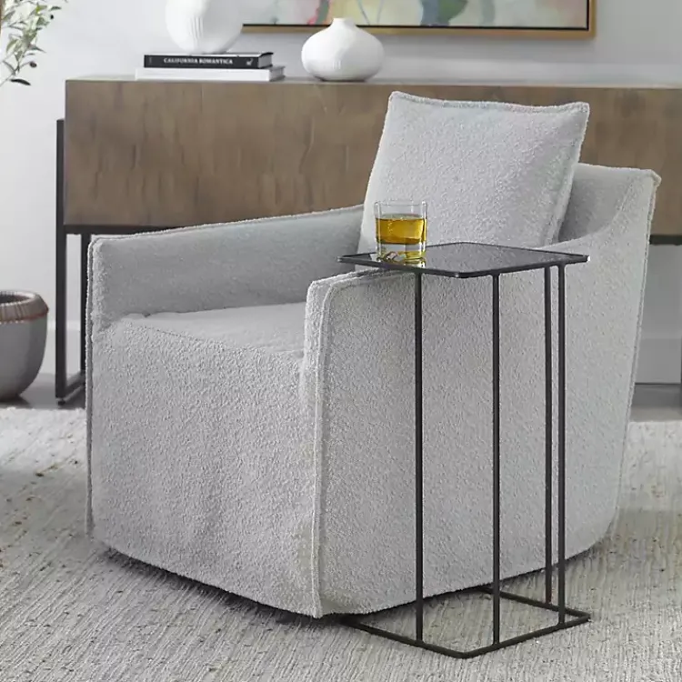 Accent & End Tables-Kirklands Home Square Camus Accent Table Black