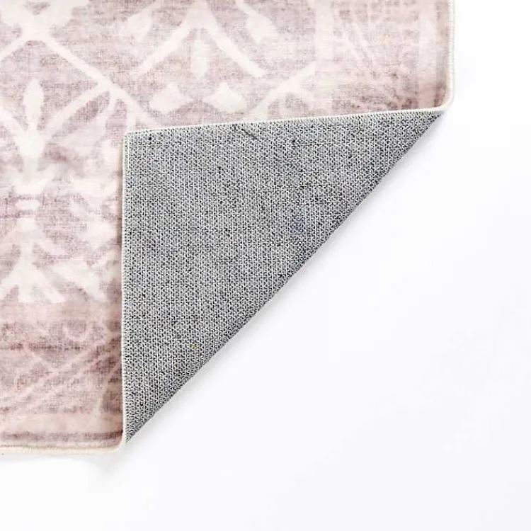 Area Rugs-Kirklands Home Shiva Red Botanical Washable Area Rug, 8x10