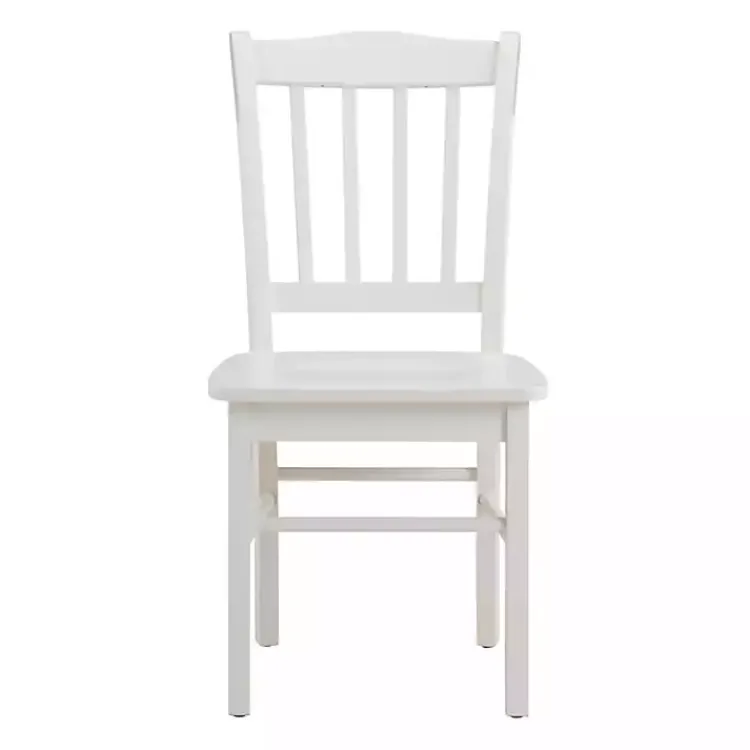Dining Chairs-Kirklands Home Cream Wood Shaker Dining Chairs, Set of 2 White