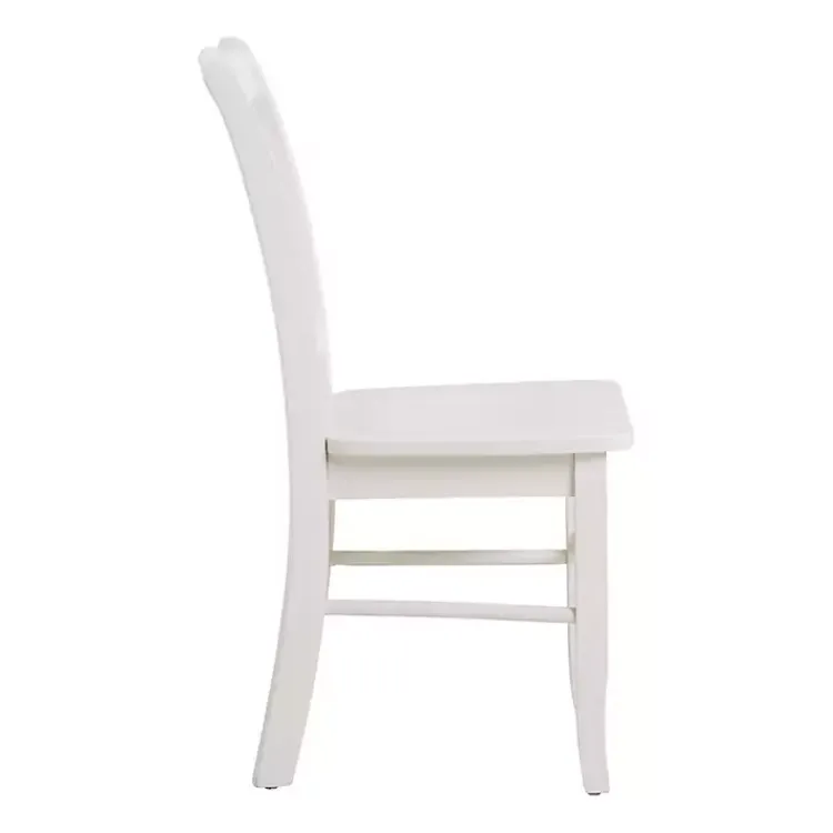 Dining Chairs-Kirklands Home Cream Wood Shaker Dining Chairs, Set of 2 White
