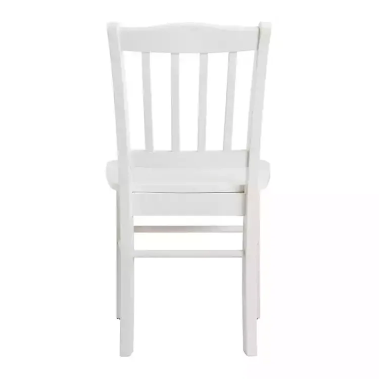 Dining Chairs-Kirklands Home Cream Wood Shaker Dining Chairs, Set of 2 White