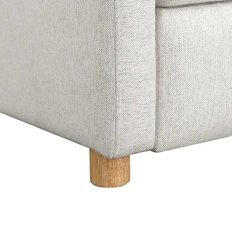 Accent Chairs-Kirklands Home Rounded Push Back Recliner Ivory