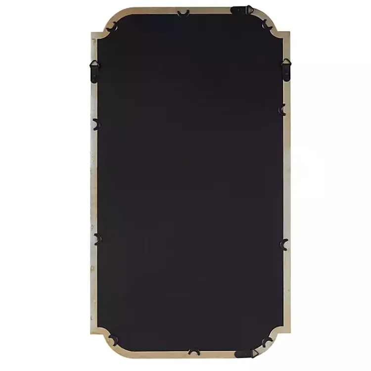 Decorative Mirrors-Kirklands Home Gold Adelaide Scalloped Rectangular Wall Mirror