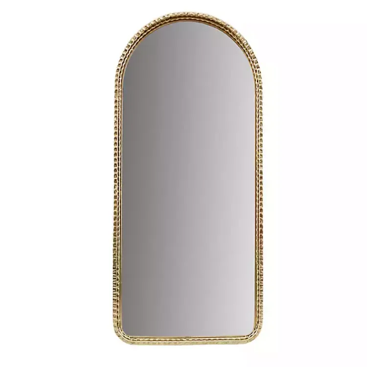 Decorative Mirrors-Kirklands Home Gold Mia Textured Arch Wall Mirror