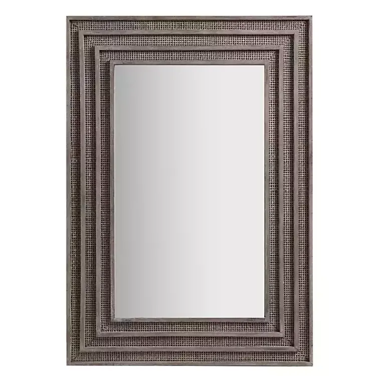 Decorative Mirrors-Kirklands Home Martha Stewart Naomi Wall Mirror Gray
